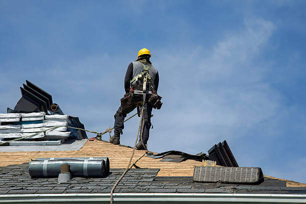 Professional Roofing technician working in New Carlisle, IN